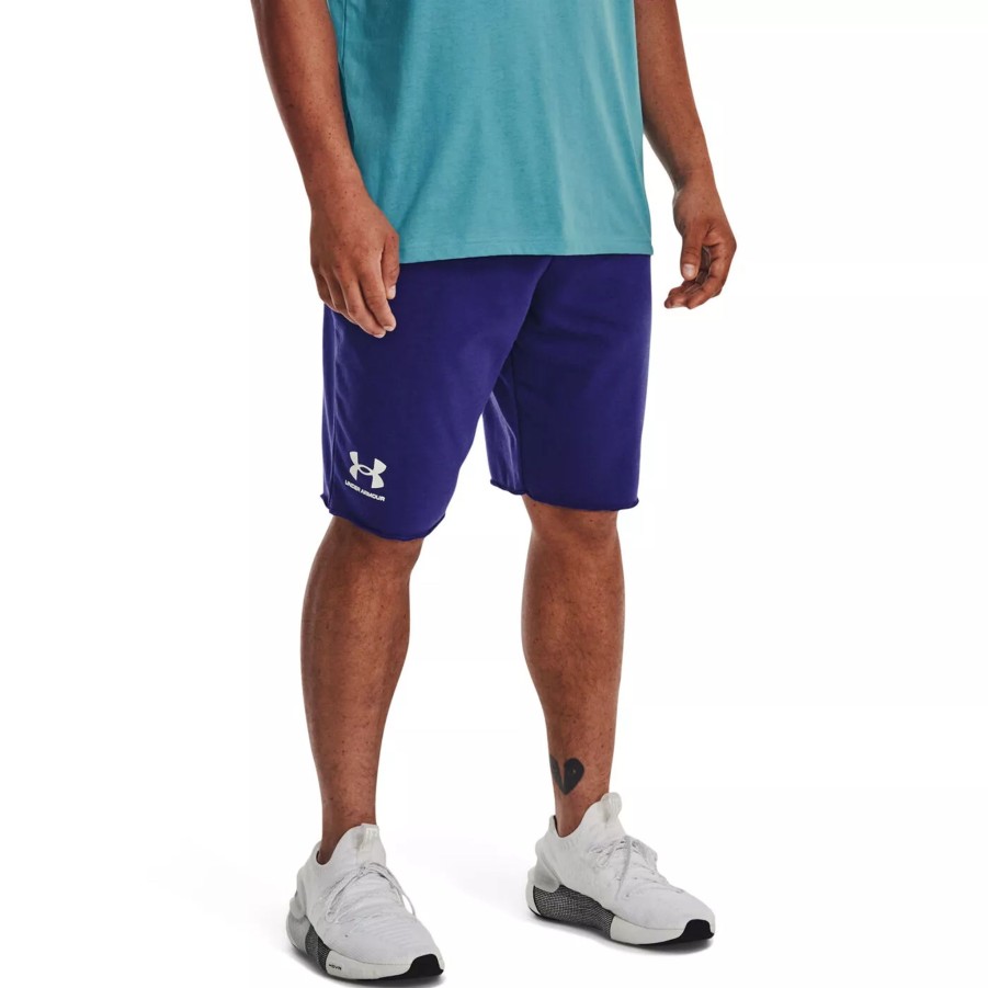 Krotkie Spodenki Meskie UNDER ARMOUR | Meskie Spodenki Under Armour Ua Rival Terry Short 1361631-468 Granatowy