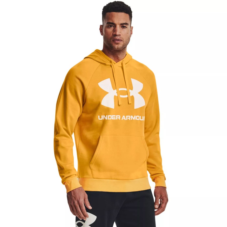 Bluzy Meskie UNDER ARMOUR | Meska Bluza Under Armour Ua Rival Fleece Big Logo Hd 1357093-782 Zolty