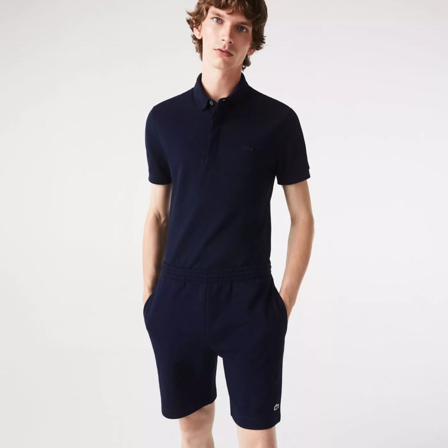 Krotkie Spodenki Meskie LACOSTE | Meskie Spodenki Lacoste Shorts Gh9627.166 Granatowy