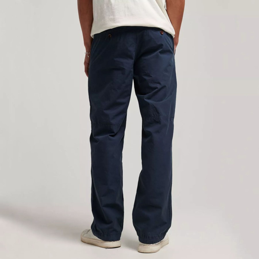 Spodnie Meskie SUPERDRY | Meskie Spodnie Superdry Vintage Woven Jogger M7010940A98T Granatowy