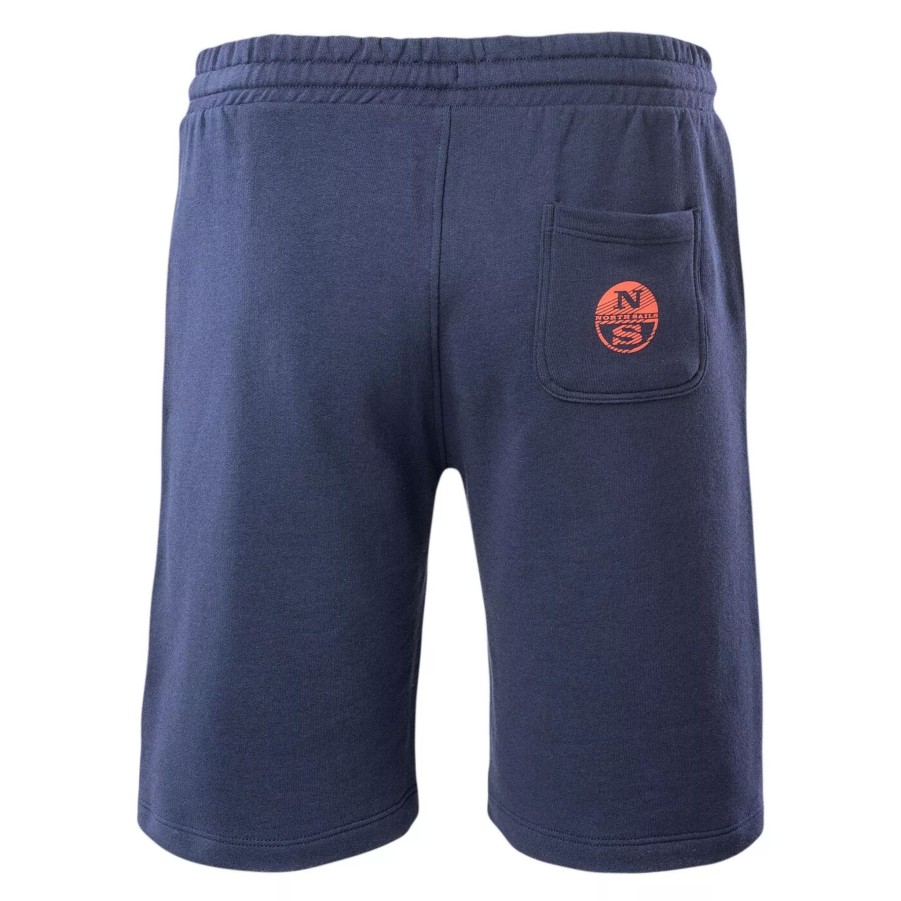 Krotkie Spodenki Meskie NORTH SAILS | Meskie Spodenki North Sails Shorts Sweatpants With Graphic 672986-0802 Granatowy