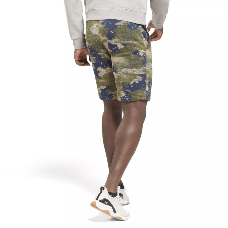 Krotkie Spodenki Meskie REEBOK | Meskie Spodenki Reebok Ri Modern Camo Short Hs9420 Szary