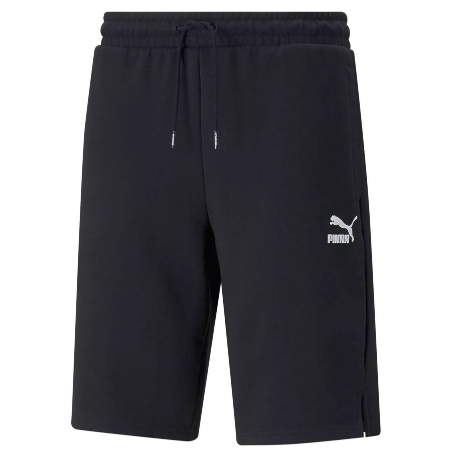 Krotkie Spodenki Meskie PUMA | Meskie Spodenki Puma Classics Longline Shorts 10" Tr Puma Bla 53356301 Czarny