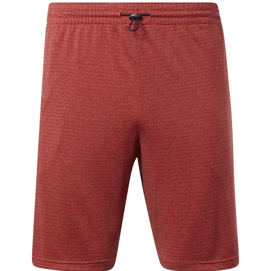 Krotkie Spodenki Meskie REEBOK | Meskie Spodenki Reebok Wor Melange Short Ha9007 Czerwony