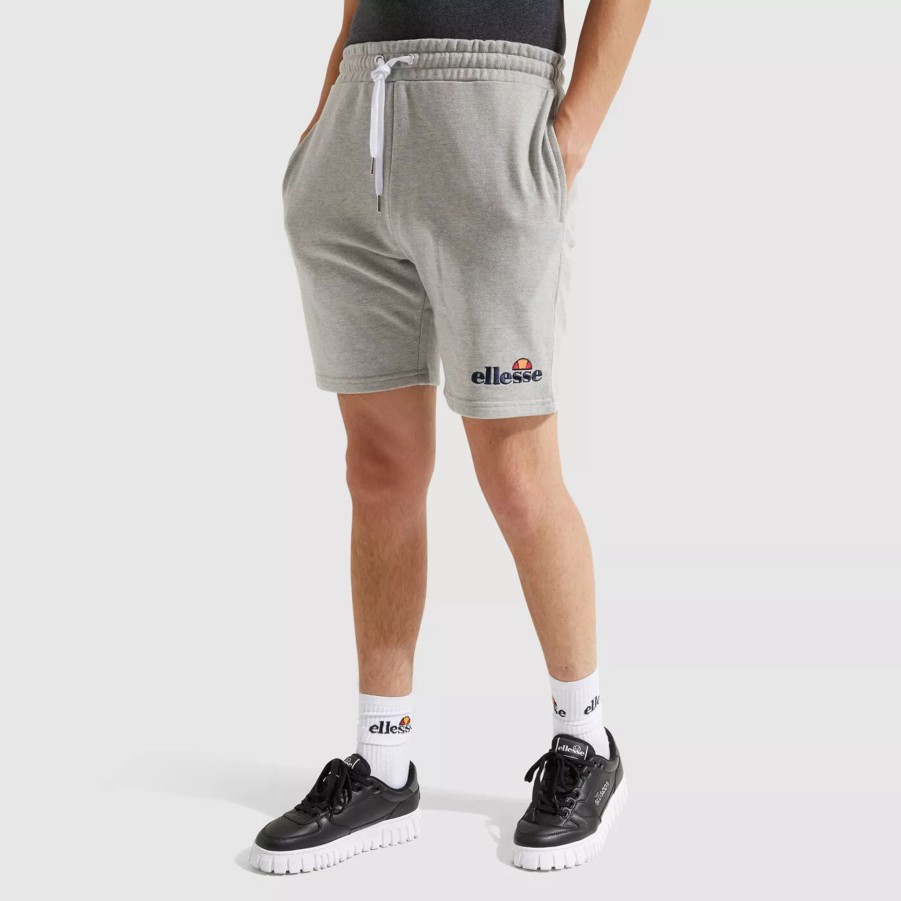 Krotkie Spodenki Meskie ELLESSE | Meskie Szorty Ellesse Silvan Fleece Short Shf09162-6-15742 Szary