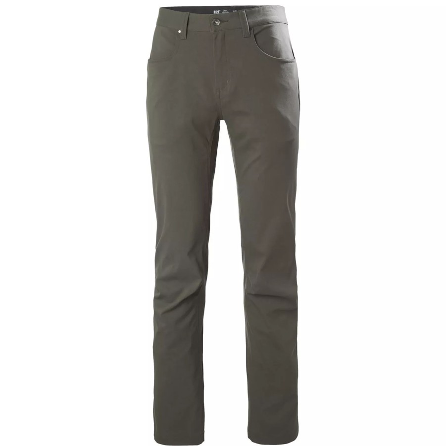 Spodnie Meskie HELLY HANSEN | Meskie Spodnie Helly Hansen Holmen 5 Pocket Pant 62897_482 Zielony