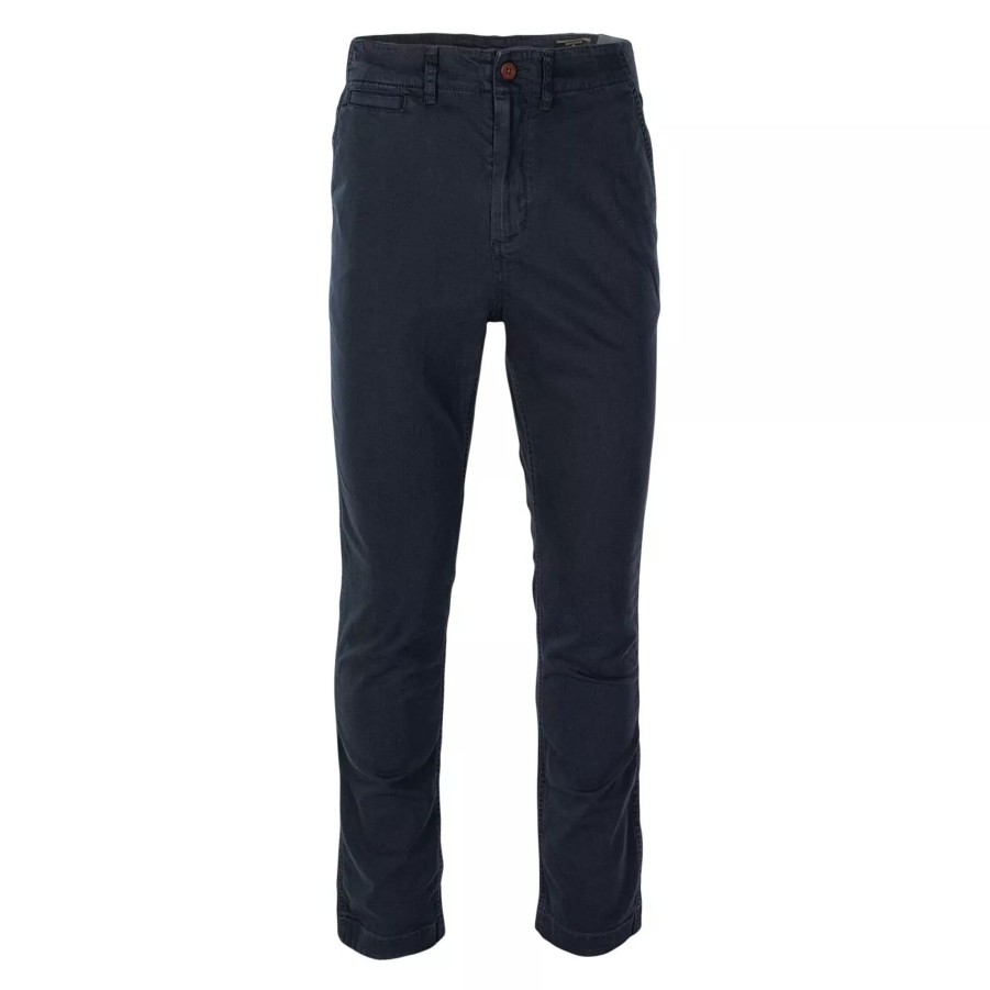 Spodnie Meskie SUPERDRY | Meskie Spodnie Superdry Officers Slim Chino M7011022B98T Granatowy