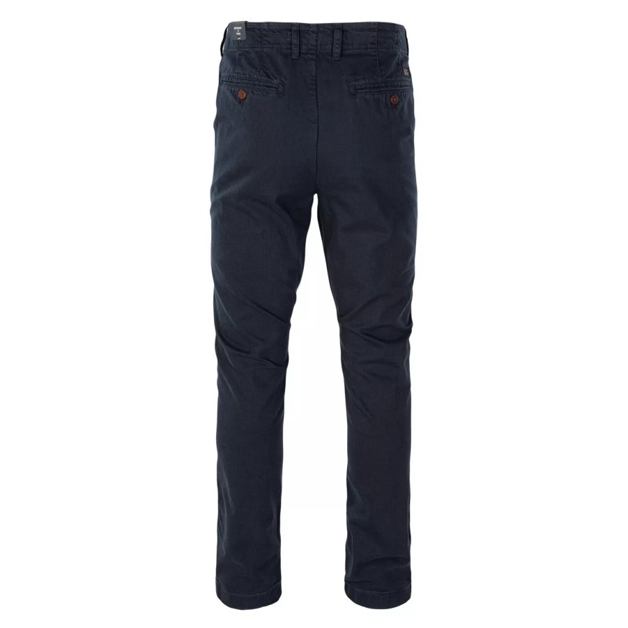 Spodnie Meskie SUPERDRY | Meskie Spodnie Superdry Officers Slim Chino M7011022B98T Granatowy