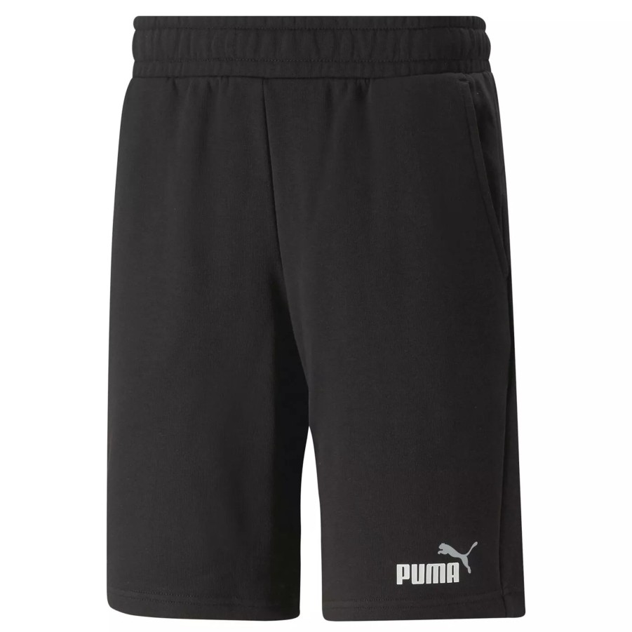 Krotkie Spodenki Meskie PUMA | Meskie Spodenki Puma Ess+ 2 Col Shorts 10" 58676661 Czarny