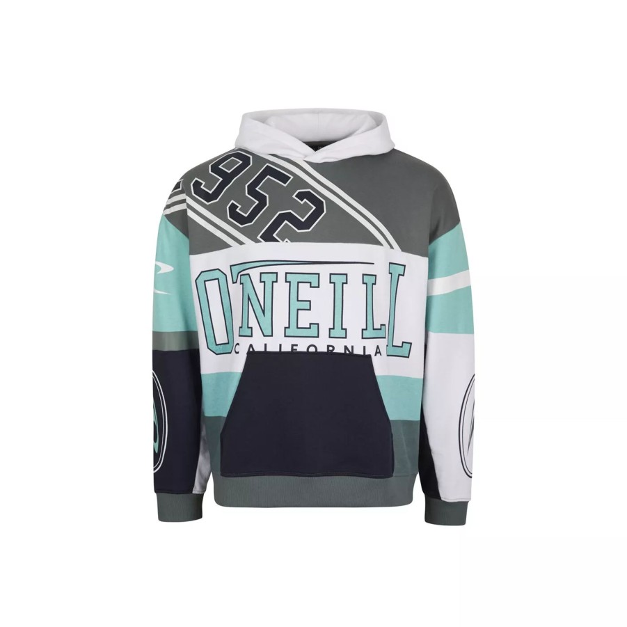 Bluzy Meskie O'NEILL | Meska Bluza O'Neill Collegiate Progressive Hoodie 2750043-45032 Turkusowy